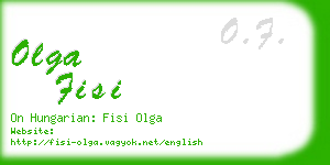 olga fisi business card